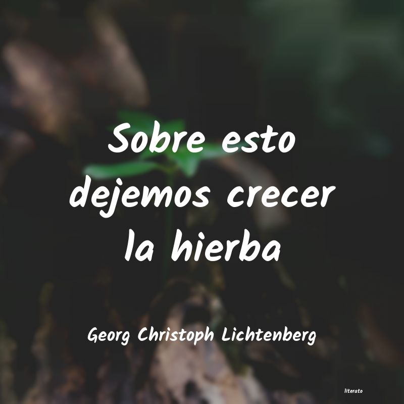 frases de Georg Christoph Lichtenberg