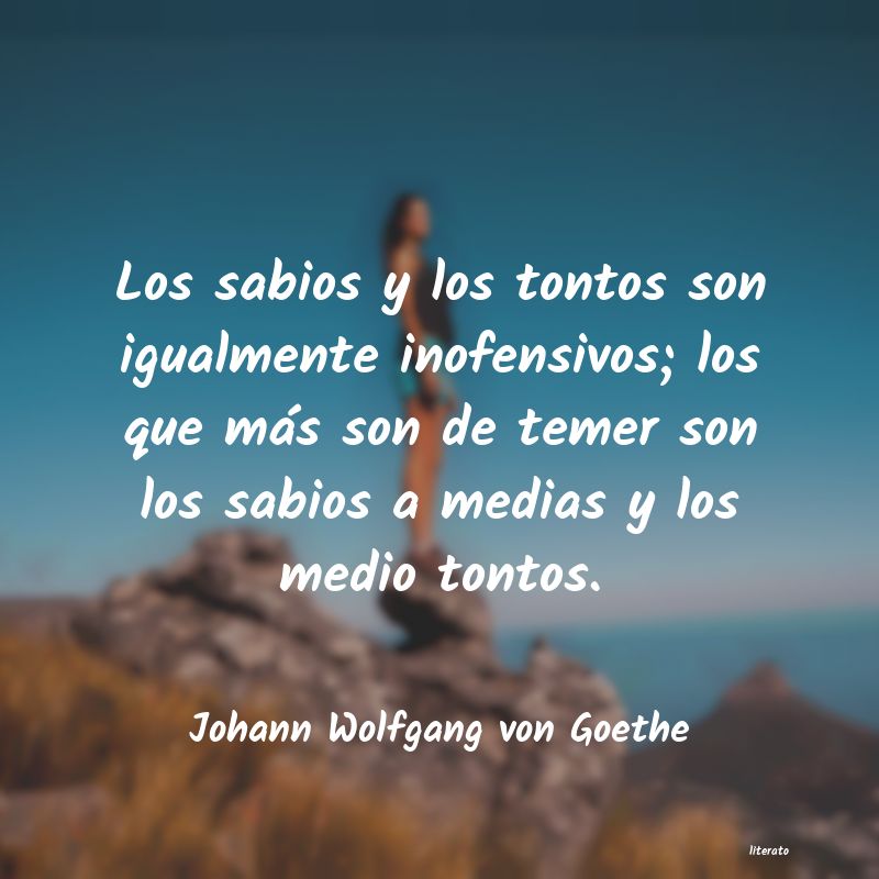 frases de Johann Wolfgang von Goethe
