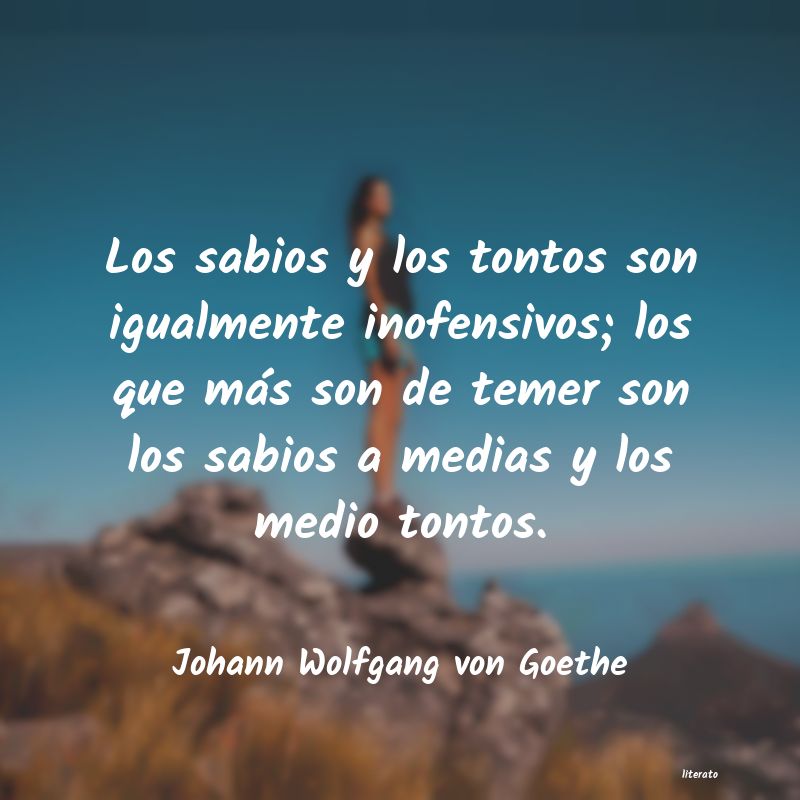 Frases de Johann Wolfgang von Goethe