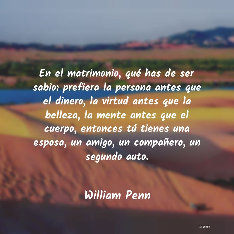 frases de William Penn