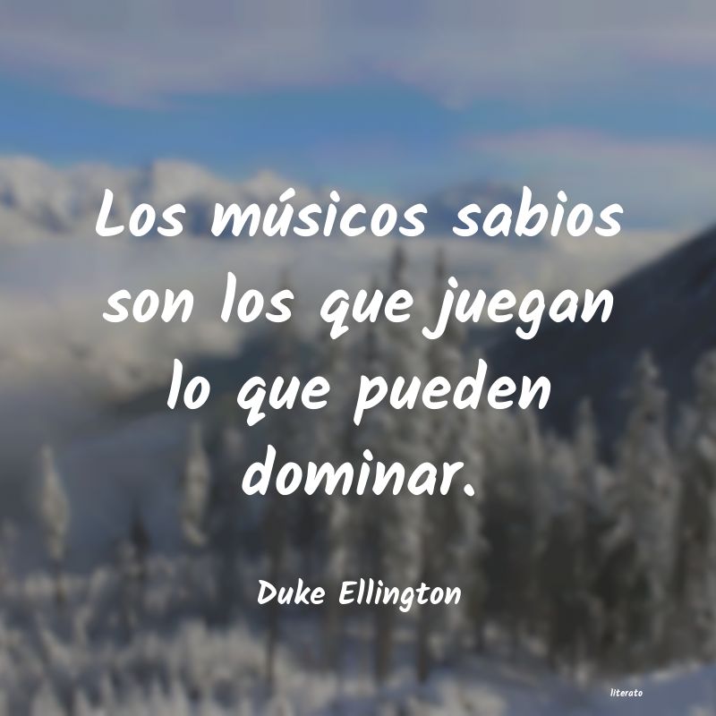 frases de Duke Ellington