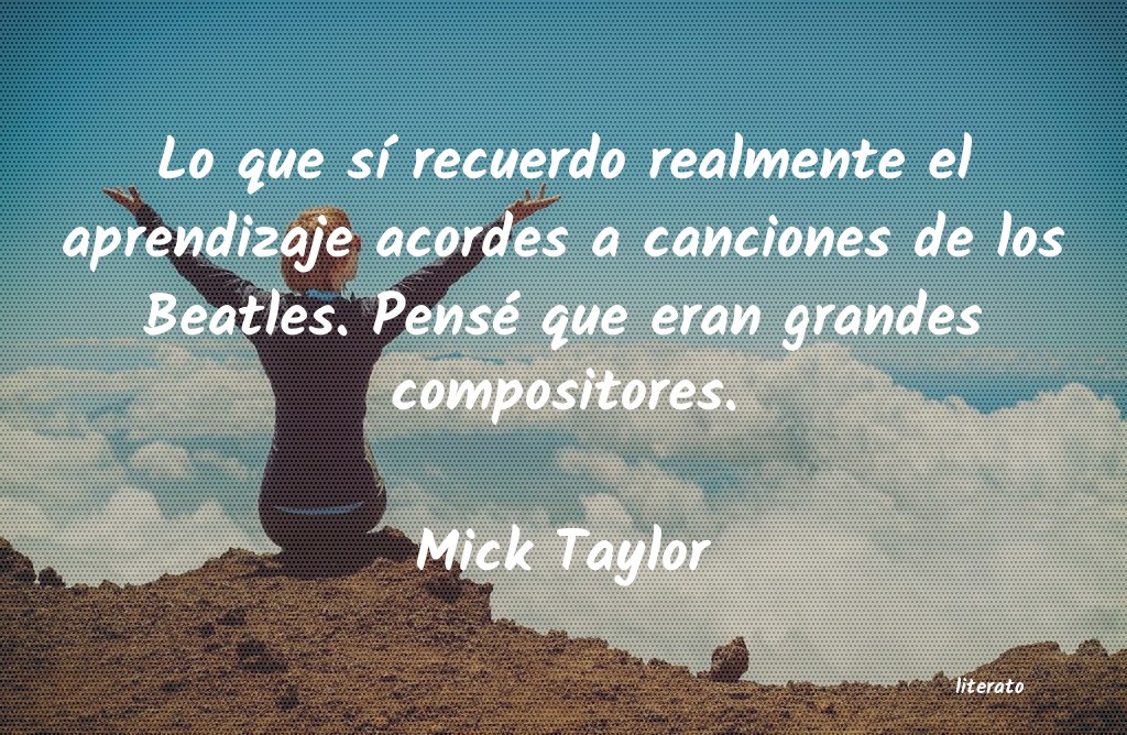 Frases de Mick Taylor