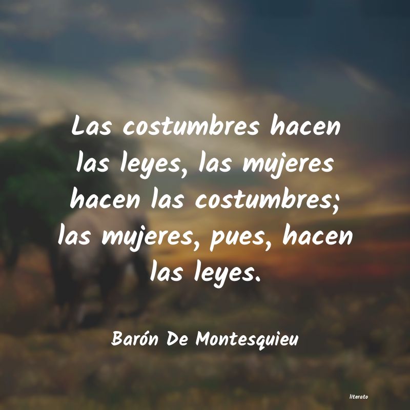 frases de Barón De Montesquieu