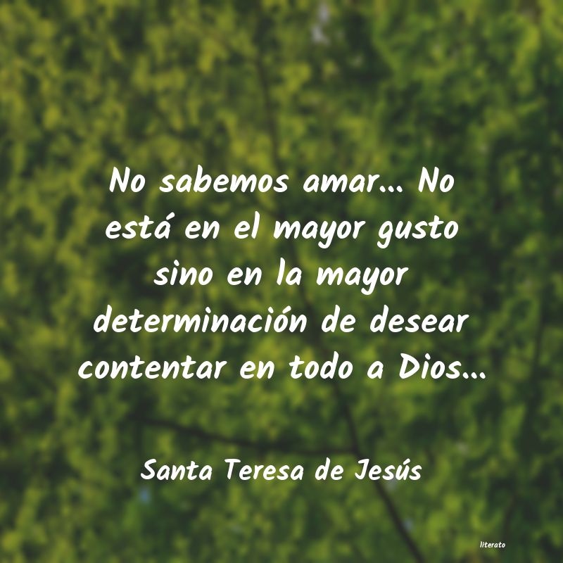 Frases de Santa Teresa de Jesús