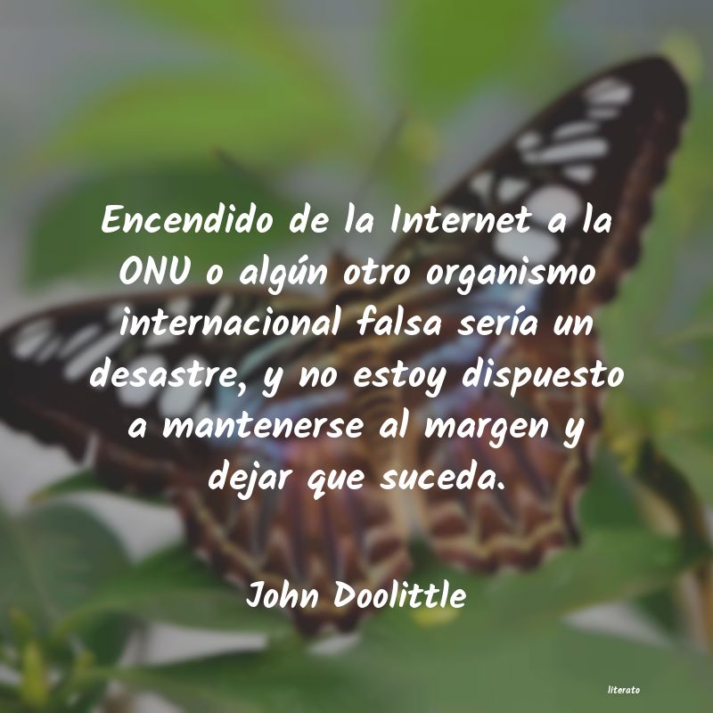 Frases de John Doolittle