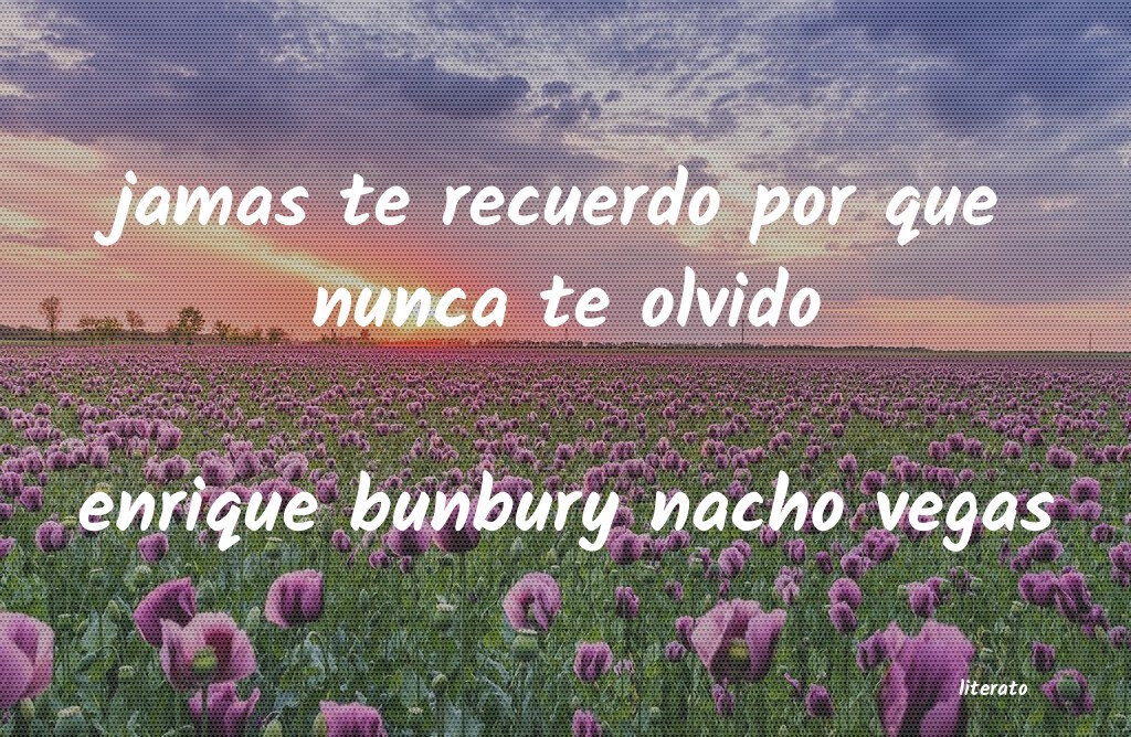 Frases de enrique bunbury nacho vegas