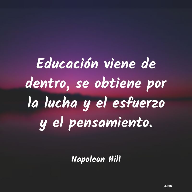 frases de Napoleon Hill