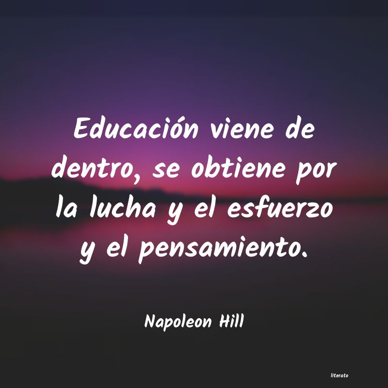 Frases de Napoleon Hill