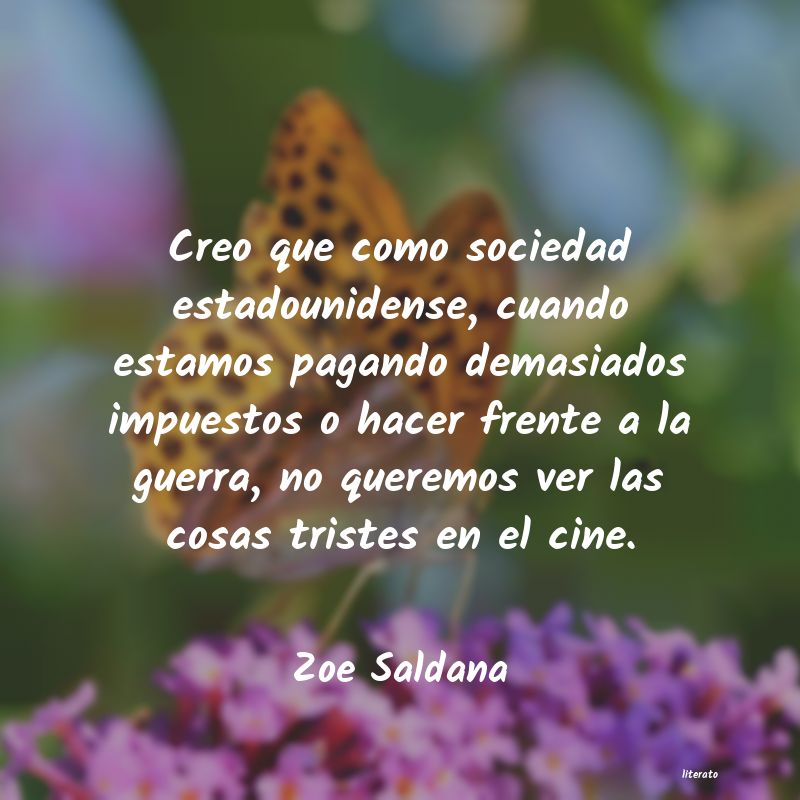 Frases de Zoe Saldana