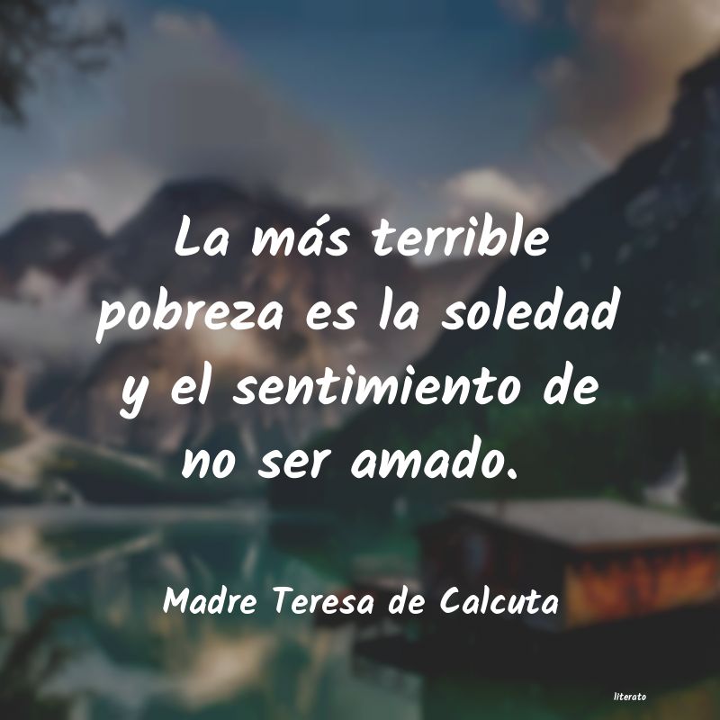 Frases de Madre Teresa de Calcuta