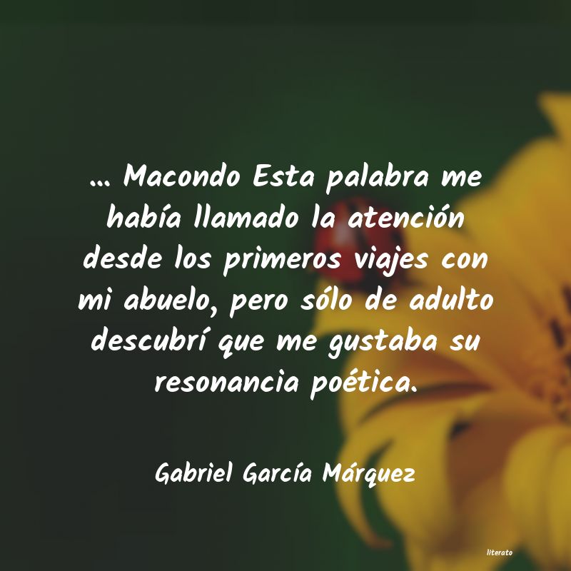 frases de Gabriel GarcÃa Márquez