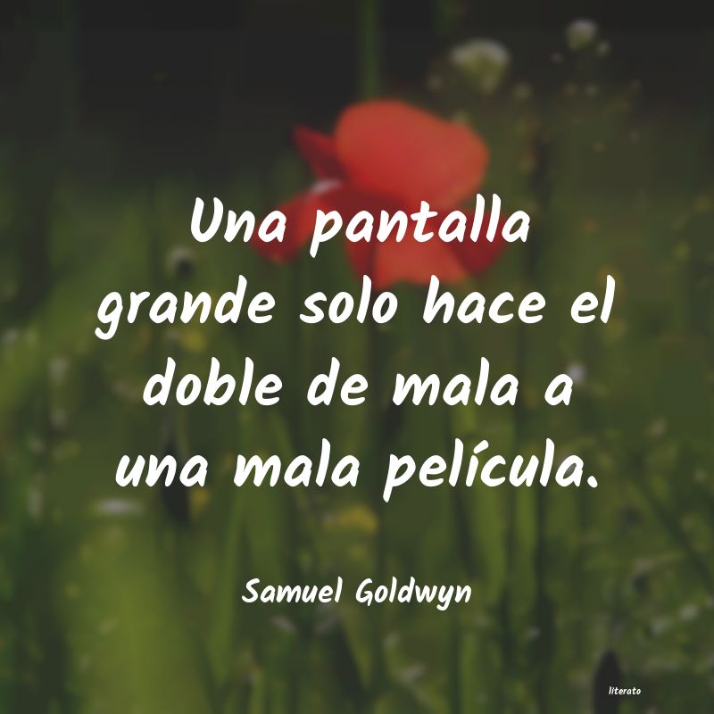 frases de Samuel Goldwyn
