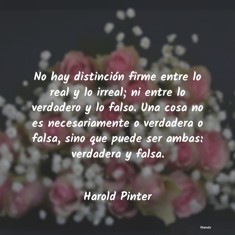 Frases de Harold Pinter