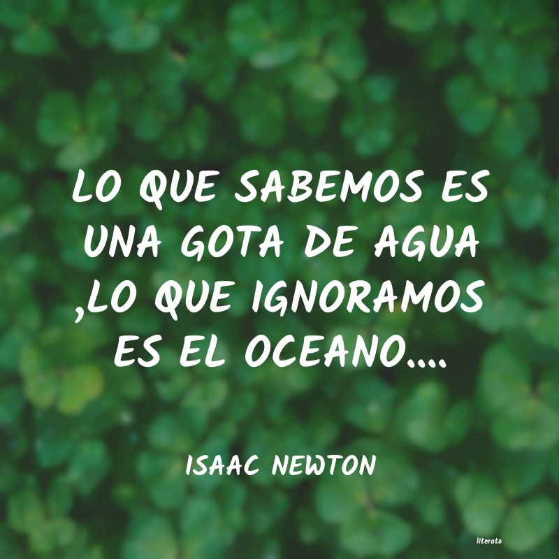 Frases de ISAAC NEWTON