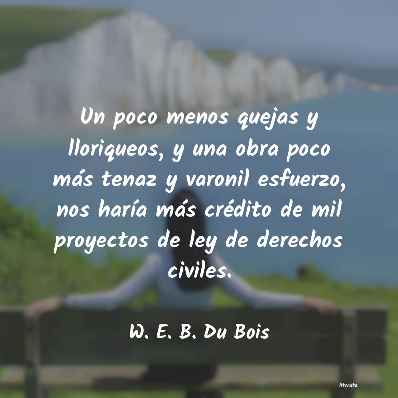 Frases de W. E. B. Du Bois