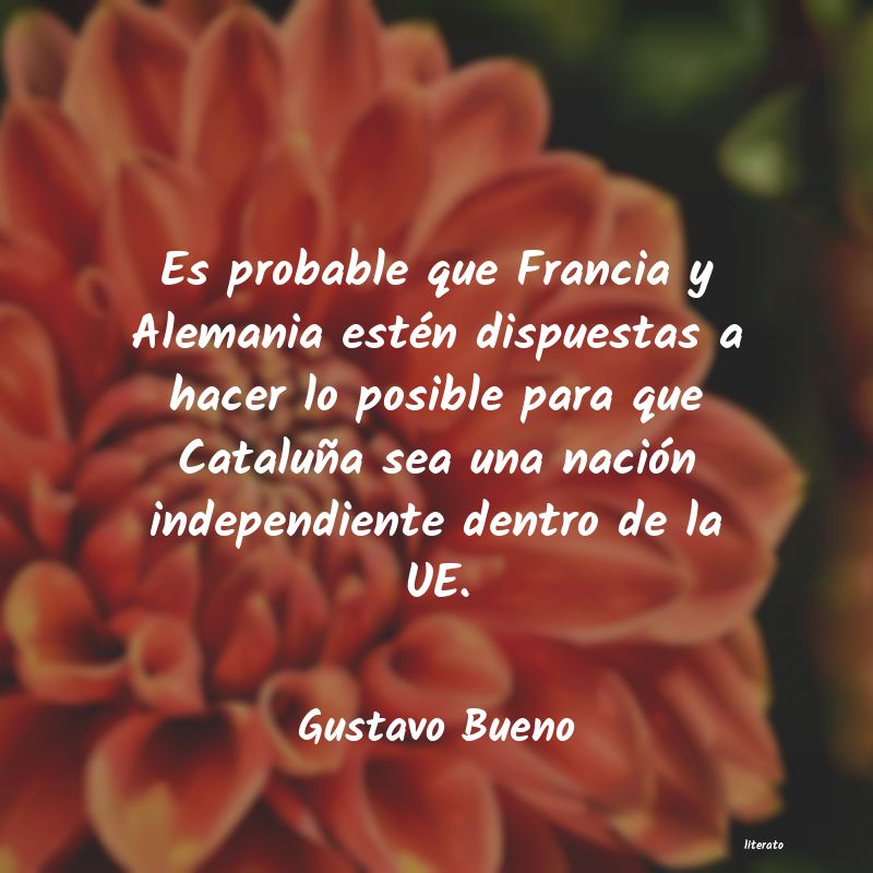 Frases de Gustavo Bueno