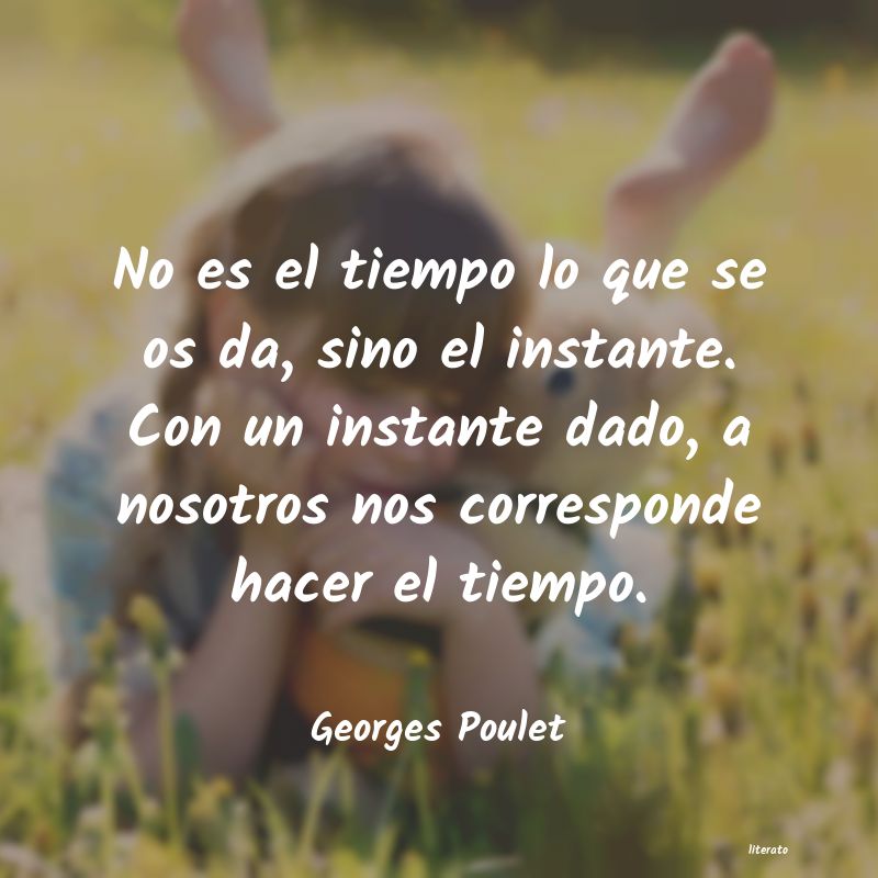 frases de Georges Poulet