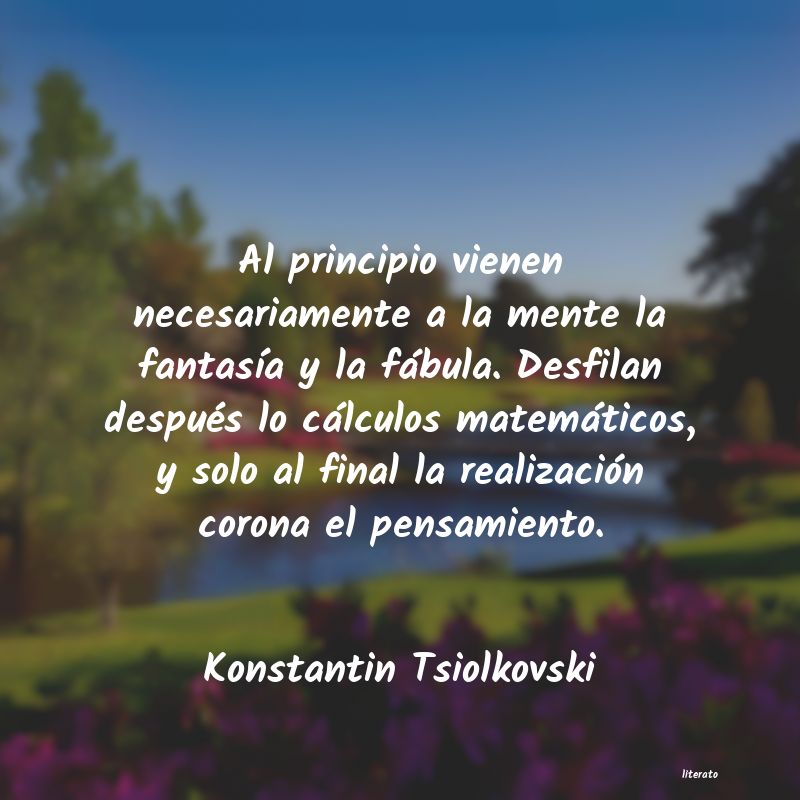 Frases de Konstantin Tsiolkovski