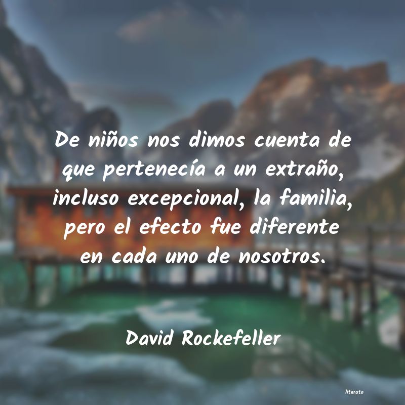 Frases de David Rockefeller