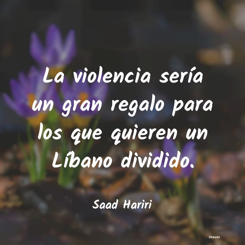 frases de Saad Hariri