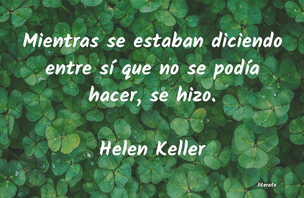 frases de Helen Keller