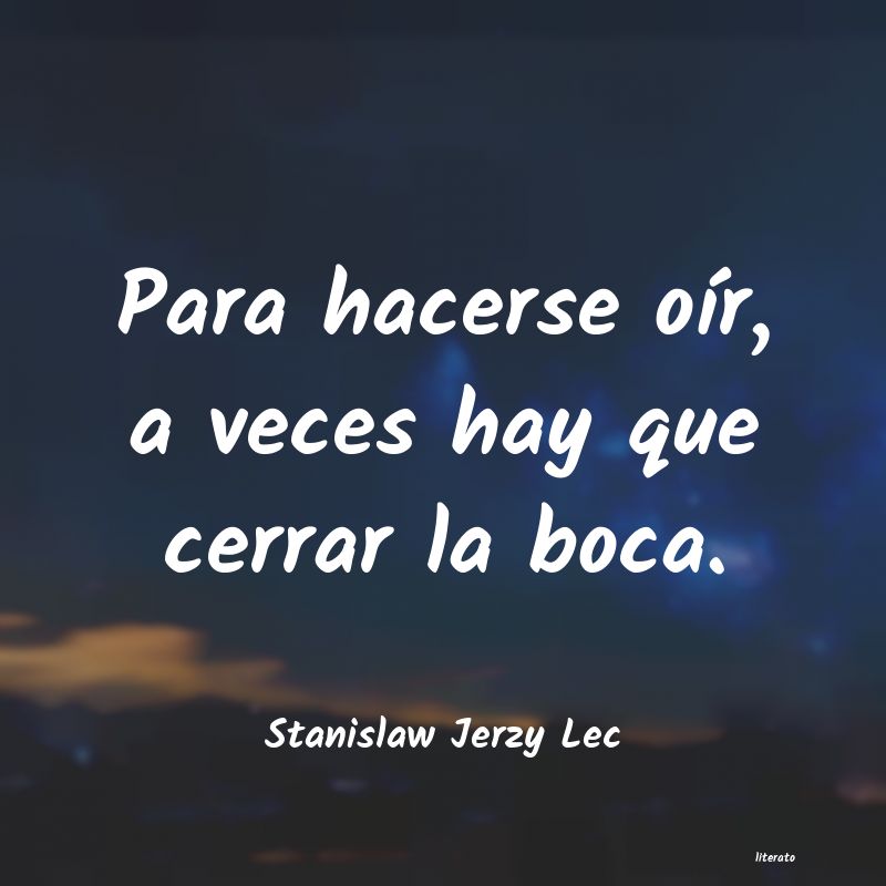 Frases de Stanislaw Jerzy Lec