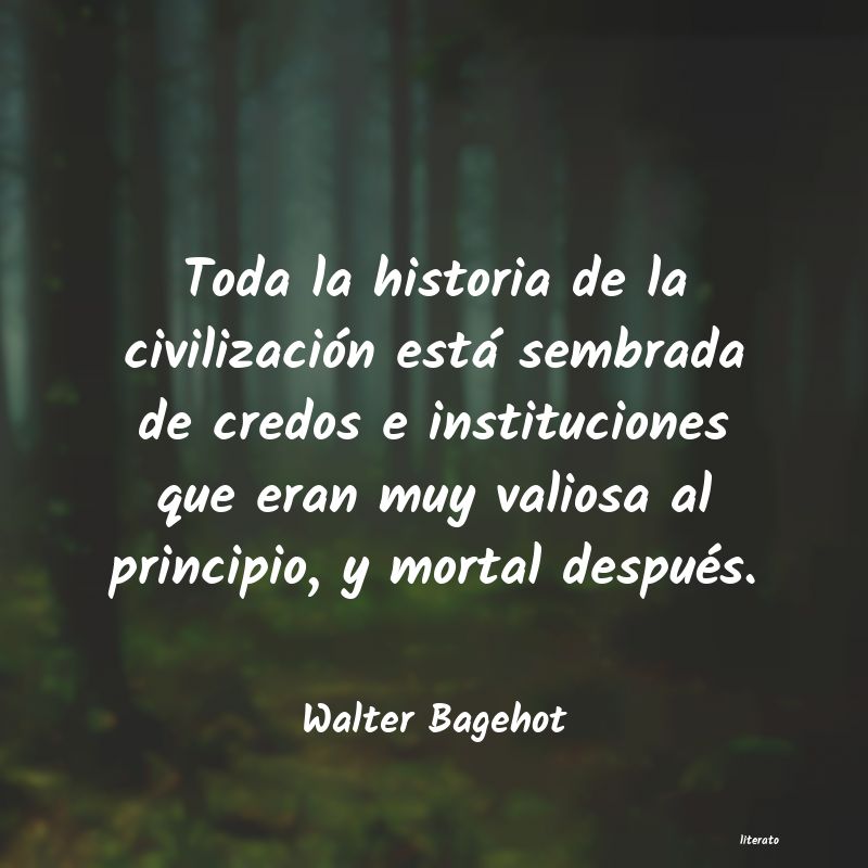 frases de Walter Bagehot
