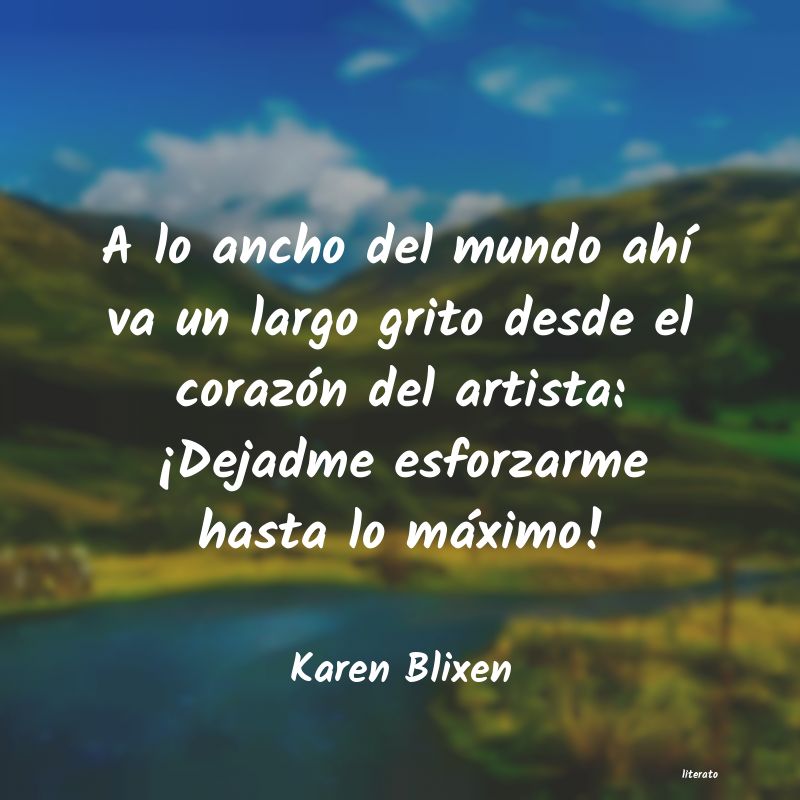 Frases de Karen Blixen