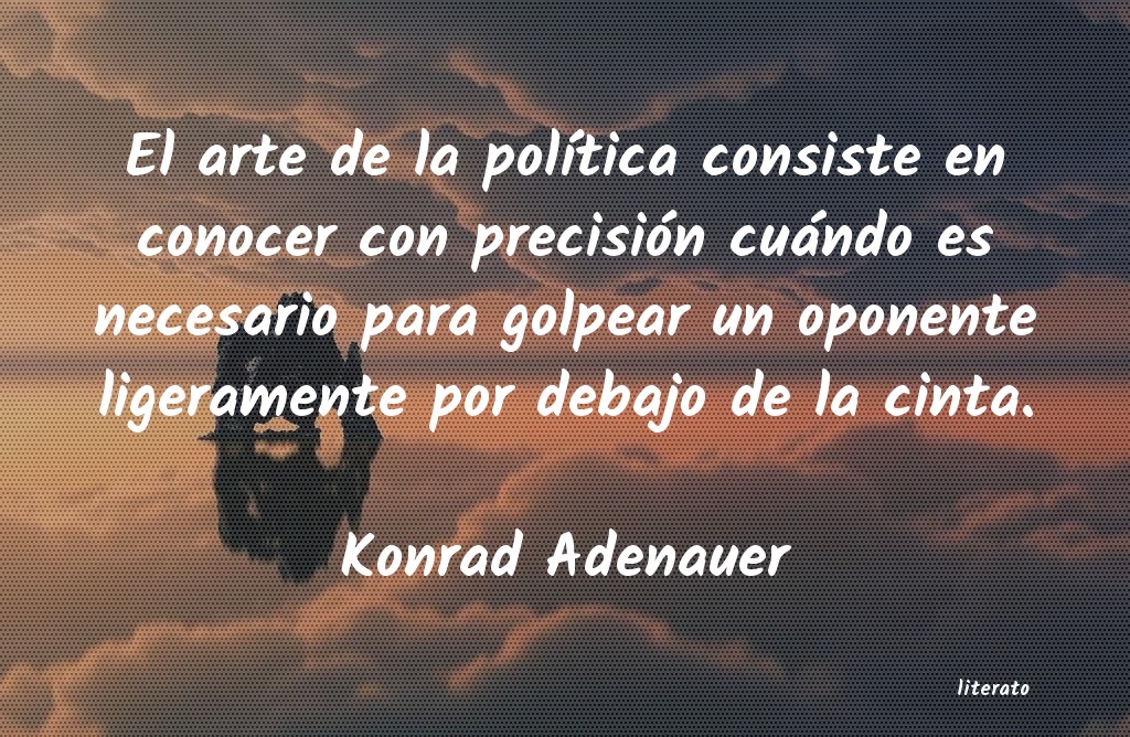 frases de Konrad Adenauer