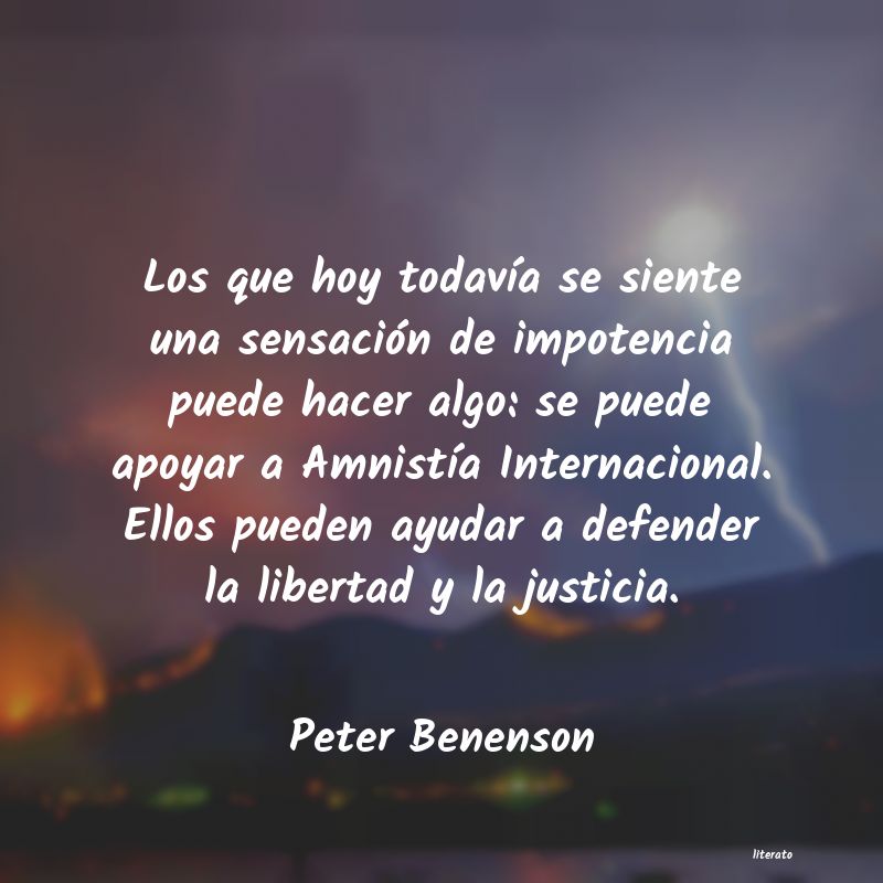 frases de Peter Benenson