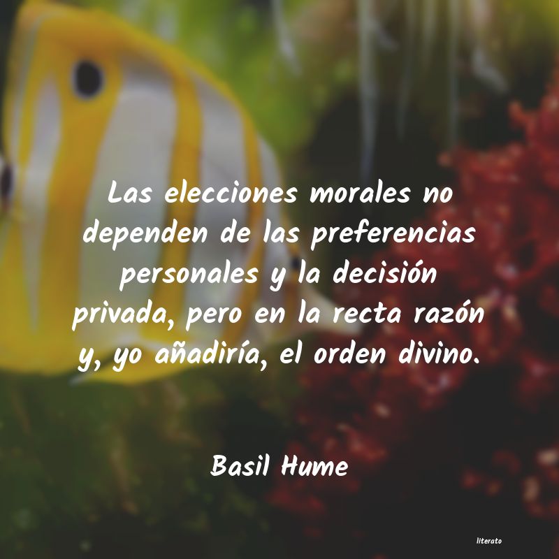 frases de Basil Hume