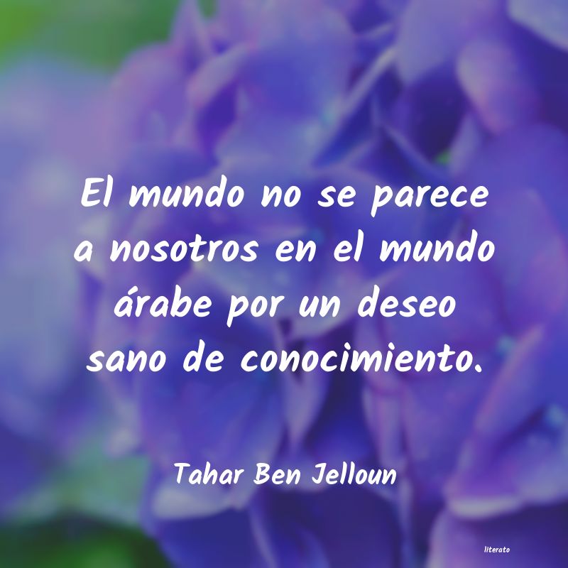 Frases de Tahar Ben Jelloun