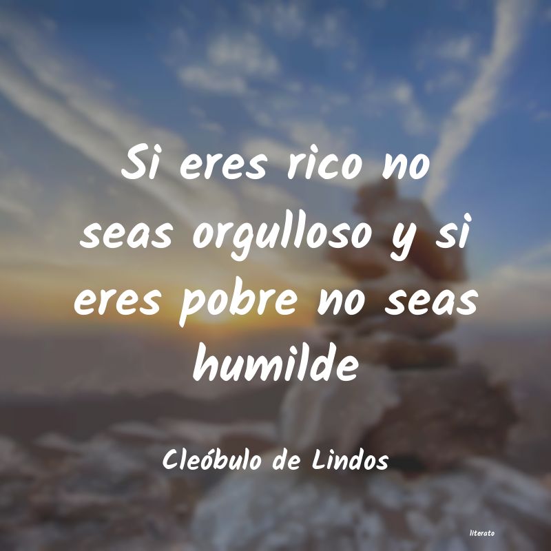 Frases de Cleóbulo de Lindos