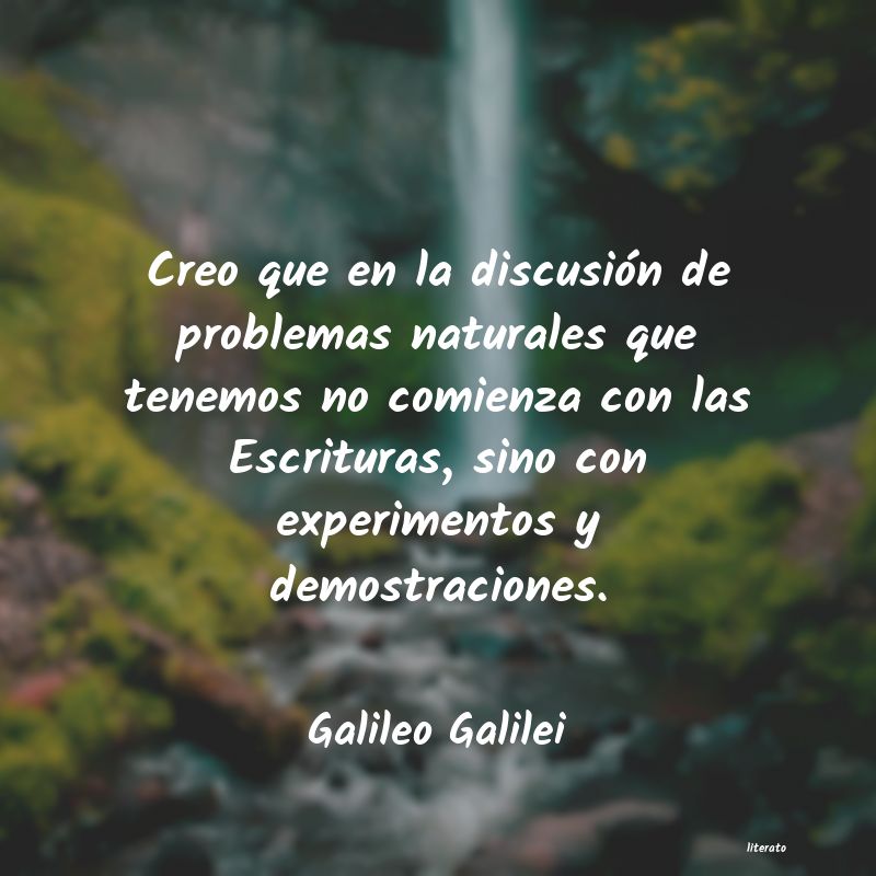 frases de Galileo Galilei