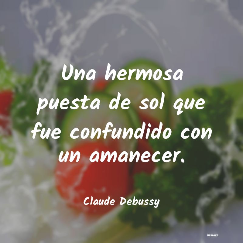 frases de Claude Debussy