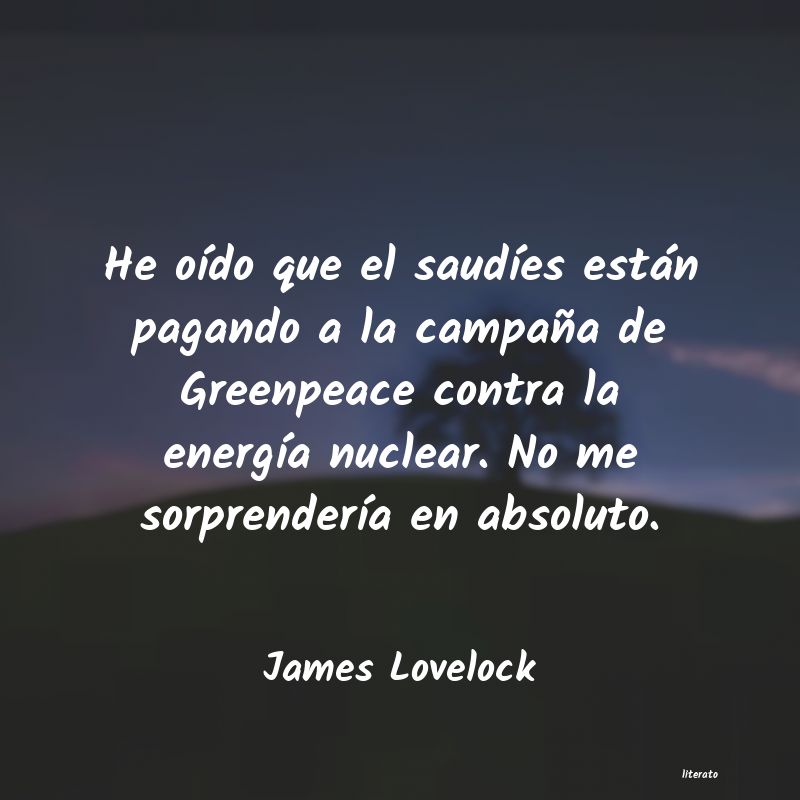 frases de James Lovelock