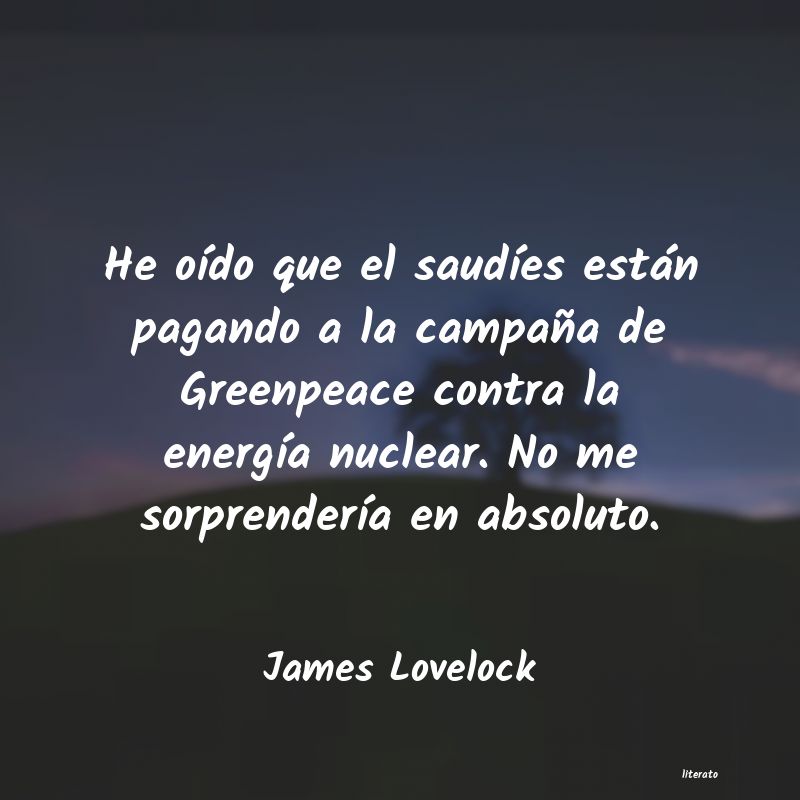 Frases de James Lovelock