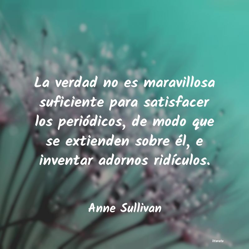 Frases de Anne Sullivan