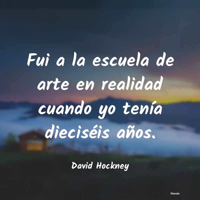 Frases de David Hockney