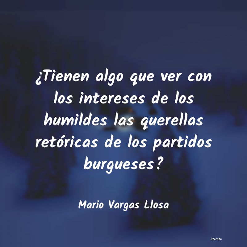 frases de Mario Vargas Llosa