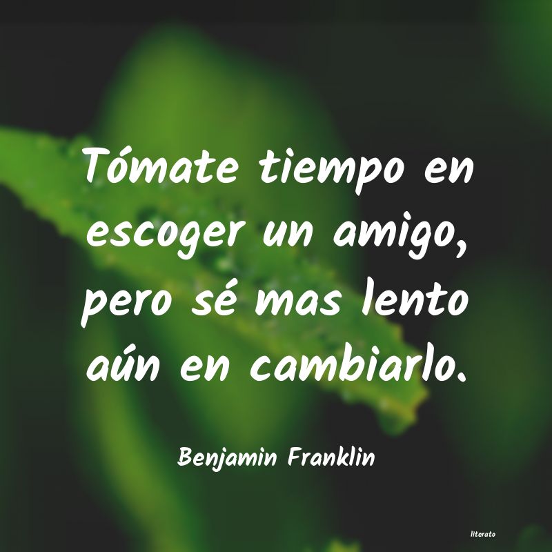 Frases de Benjamin Franklin