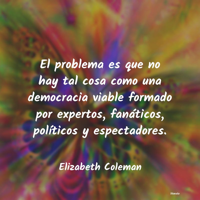 frases de Elizabeth Coleman