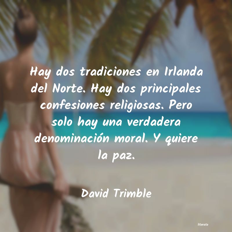 Frases de David Trimble