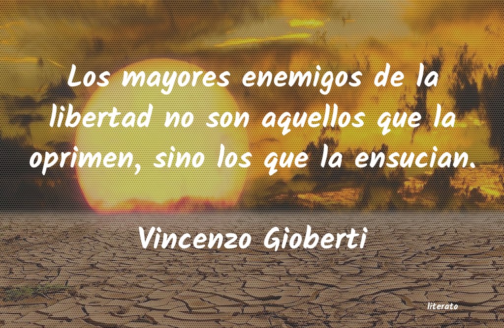 Frases de Vincenzo Gioberti