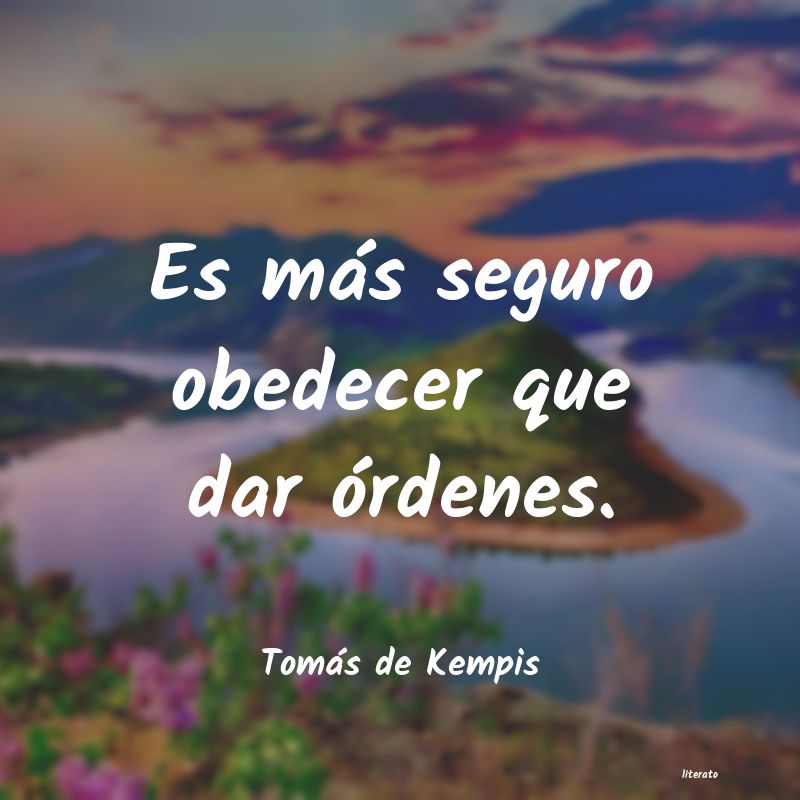 Frases de Tomás de Kempis