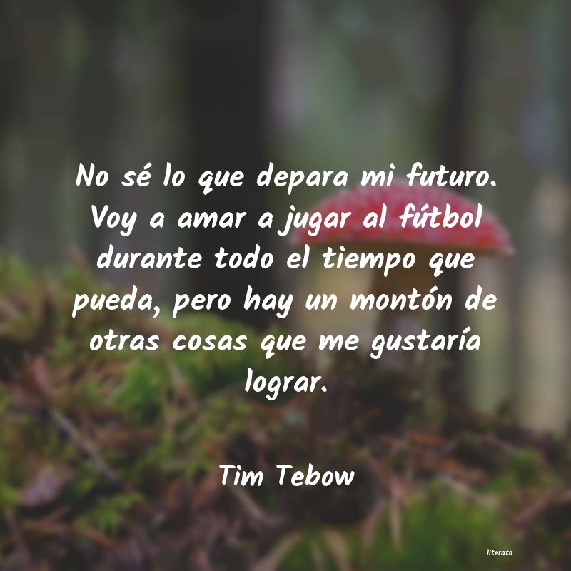 Frases de Tim Tebow