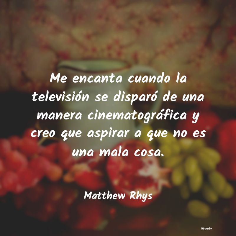 Frases de Matthew Rhys