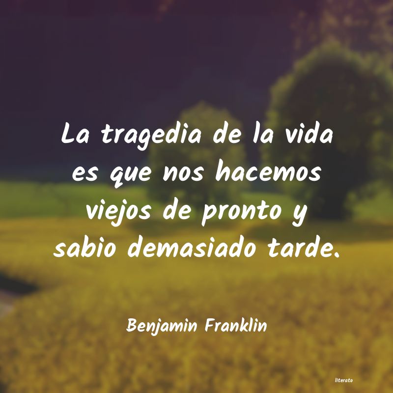 frases de Benjamin Franklin