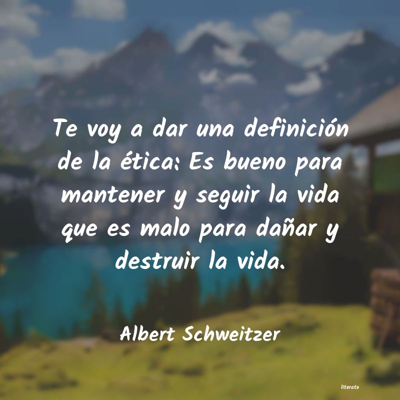frases de Albert Schweitzer