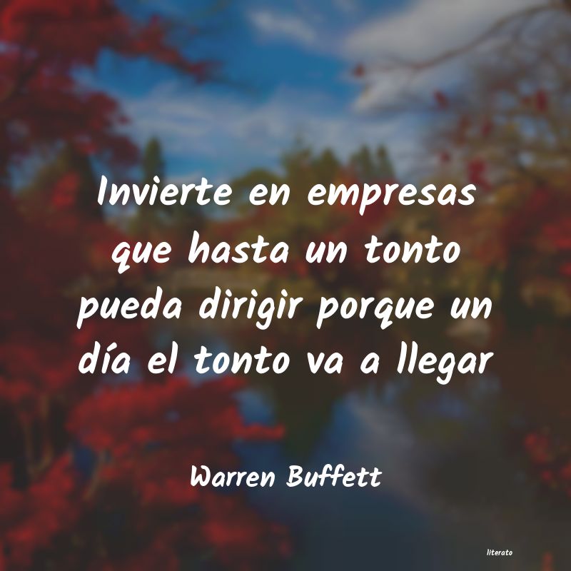 Frases de Warren Buffett